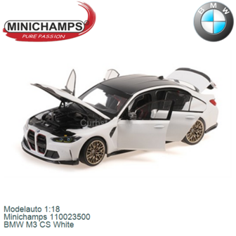 Modelauto 1:18 | Minichamps 110023500 | BMW M3 CS White