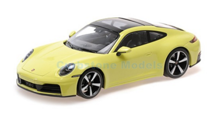 Modelauto 1:18 | Minichamps 155064021 | Porsche 911 Carrera Coup&eacute; 992.2 Yellow Metallic 2024