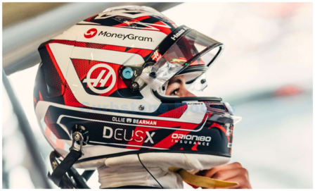 Helm 1:5 | Spark 5HF221 | Bell Helmet | Moneygram Haas F1 Team 2025 #38 - O.Bearman