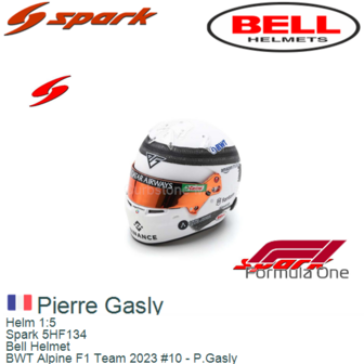 Helm 1:5 | Spark 5HF134 | Bell Helmet | BWT Alpine F1 Team 2023 #10 - P.Gasly