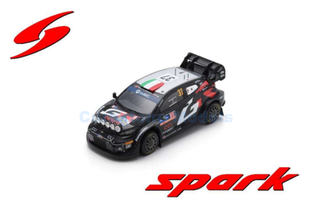 Modelauto 1:43 | Spark S6866 | Toyota Gazoo Yaris GR Bybrid Rally1 2024 #37 - L.Bertelli - S.Scattolin
