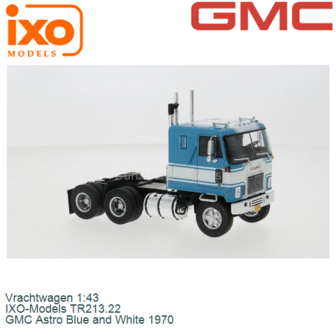Vrachtwagen 1:43 | IXO-Models TR213.22 | GMC Astro Blue and White 1970