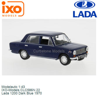 Modelauto 1:43 | IXO-Models CLC586N.22 | Lada 1200 Dark Blue 1970