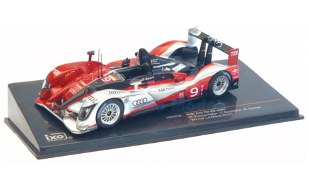 Modelauto 1:43 | IXO-Models LM2010 | Audi Sport North America R15 TDI 2010 #9 - M.Rockenfeller - T.Bernhard - R.Dumas