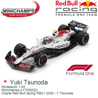 Modelauto 1:43 | Minichamps 417250322 | Oracle Red Bull racing RB21 2025 - Y.Tsunoda