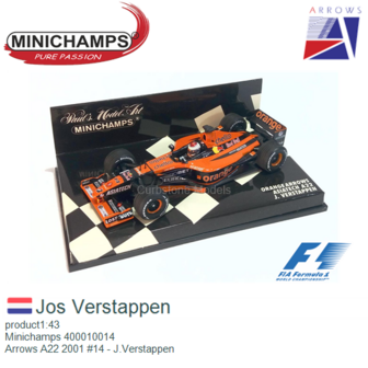 product1:43 | Minichamps 400010014 | Arrows A22 2001 #14 - J.Verstappen