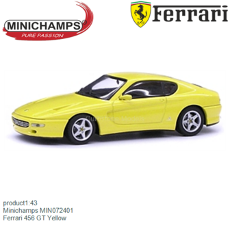 product1:43 | Minichamps MIN072401 | Ferrari 456 GT Yellow