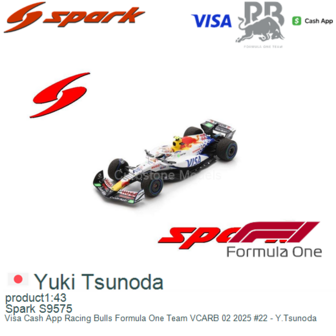 product1:43 | Spark S9575 | Visa Cash App Racing Bulls Formula One Team VCARB 02 2025 #22 - Y.Tsunoda