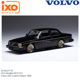 product1:43 | IXO-Models MOC311 | Volvo 242 Custom Black 1980