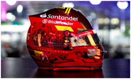 product1:5 | Looksmart LSHEL018 | Bell Helmet | Scuderia Ferrari 2024 #55 - C.Sainz