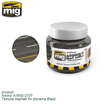 product | Ammo A-MIG-2107 | Texture Asphalt for diorama Black