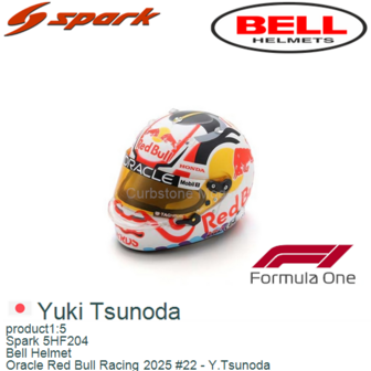 product1:5 | Spark 5HF204 | Bell Helmet | Oracle Red Bull Racing 2025 #22 - Y.Tsunoda