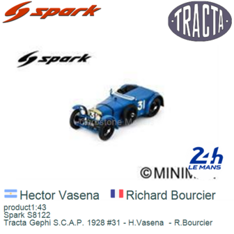 product1:43 | Spark S8122 | Tracta Gephi S.C.A.P. 1928 #31 - H.Vasena  - R.Bourcier