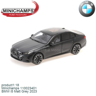 product1:18 | Minichamps 110023401 | BMW i5 Matt Grey 2023