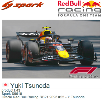 product1:43 | Spark S9618 | Oracle Red Bull Racing RB21 2025 #22 - Y.Tsunoda