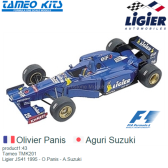 product1:43 | Tameo TMK201 | Ligier JS41 1995 - O.Panis - A.Suzuki