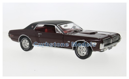 product1:18 | Sunstar 1574 | Mercury Cougar XR7-G Dark Red 1968