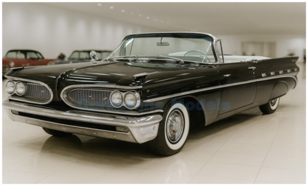 product1:18 | Sunstar 5188 | Pontiac Bonneville Convertible Black 1959