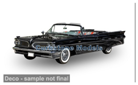 product1:18 | Sunstar 5188 | Pontiac Bonneville Convertible Black 1959