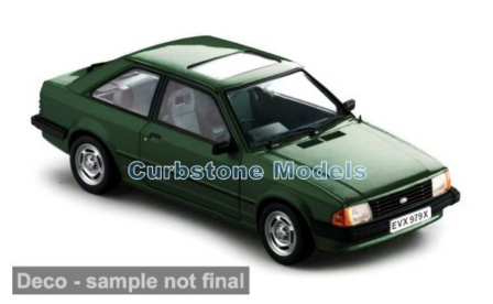 product1:18 | Sunstar 4979R | Ford Escort Mk.III GL Dark Green 1981