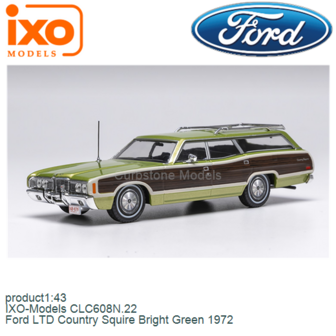 product1:43 | IXO-Models CLC608N.22 | Ford LTD Country Squire Bright Green 1972