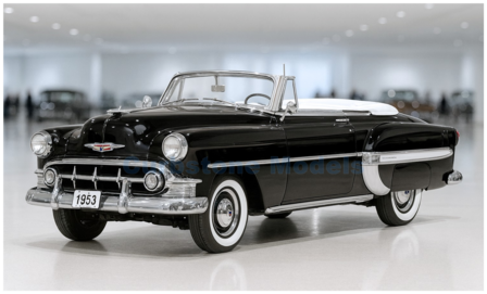 product1:18 | Sunstar 1626 | Chevrolet Bel Air Open Convertible Black 1953