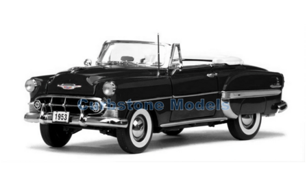 product1:18 | Sunstar 1626 | Chevrolet Bel Air Open Convertible Black 1953