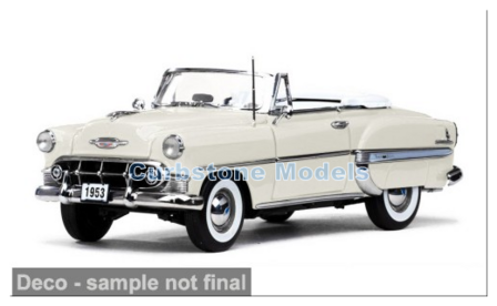 product1:18 | Sunstar 1627 | Chevrolet Bel Air Open Convertible White 1953