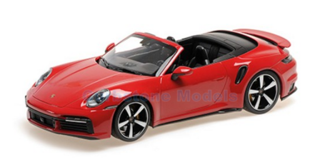 product1:18 | Minichamps 155069084 | Porsche 911 992 Turbo S Cabrio Rood 2020