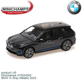 product1:43 | Minichamps 410024300 | BMW IX Grey Metallic 2023