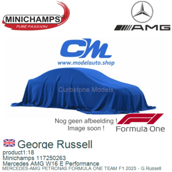 product1:18 | Minichamps 117250263 | Mercedes AMG W16 E Performance | MERCEDES-AMG PETRONAS FORMULA ONE TEAM F1 2025 - G.Russel