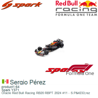 product1:64 | Spark Y371 | Oracle Red Bull Racing RB20 RBPT 2024 #11 - S.P&amp;#233;rez