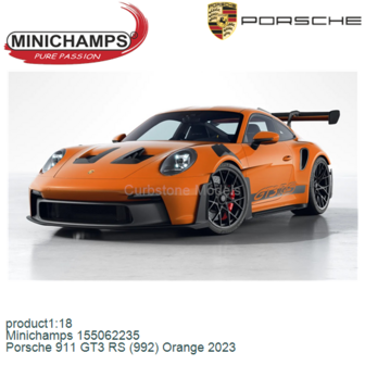 product1:18 | Minichamps 155062235 | Porsche 911 GT3 RS (992) Orange 2023