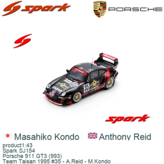 product1:43 | Spark SJ154 | Porsche 911 GT3 (993) | Team Taisan 1995 #35 - A.Reid - M.Kondo