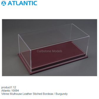 product1:12 | Atlantic 10094 | Vitrine Mulhouse Leather Stiched Bordeax / Burgundy