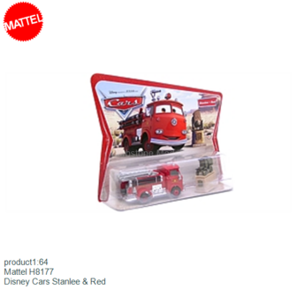 product1:64 | Mattel H8177 | Disney Cars Stanlee &amp; Red