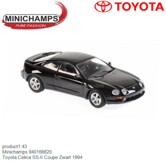 product1:43 | Minichamps 940166620 | Toyota Celica SS-II Coupe Zwart 1994