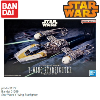product1:72 | Bandai 01209 | Star Wars Y-Wing Starfighter
