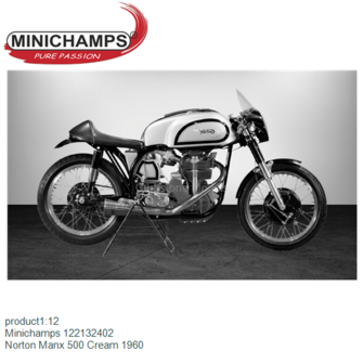 product1:12 | Minichamps 122132402 | Norton Manx 500 Cream 1960