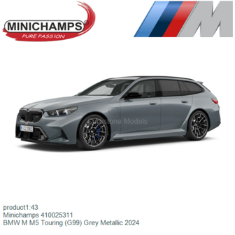 product1:43 | Minichamps 410025311 | BMW M M5 Touring (G99) Grey Metallic 2024