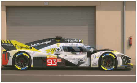 product1:43 | Spark S9267 | Peugeot TotalEnergies 9x8 Hybrid Hypercar 2025 #93 - M.Jensen - J.Verge - P.di Resta