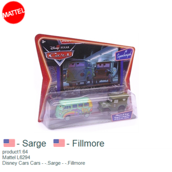 product1:64 | Mattel L6294 | Disney Cars Cars - -.Sarge - -.Fillmore