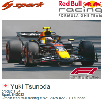 product1:64 | Spark 64S082 | Oracle Red Bull Racing RB21 2025 #22 - Y.Tsunoda