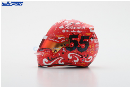 product1:5 | Looksmart LSHEL007 | Bell Helmet | Scuderia Ferrari 2024 #55 - C.Sainz