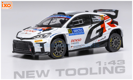 product1:43 | IXO-Models RAM956.22 | Toyota Gazoo Racing GT Yaris Rally2 WRC 2024 #37 - M.Salminen - N.Yamamoto