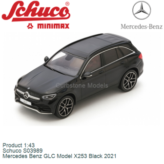Product 1:43 | Schuco S03989 | Mercedes Benz GLC Model X253 Black 2021