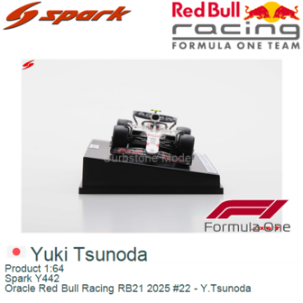 Product 1:64 | Spark Y442 | Oracle Red Bull Racing RB21 2025 #22 - Y.Tsunoda