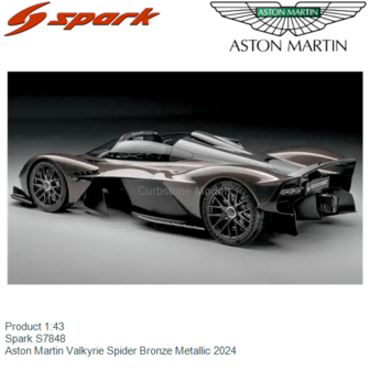 Product 1:43 | Spark S7848 | Aston Martin Valkyrie Spider Bronze Metallic 2024