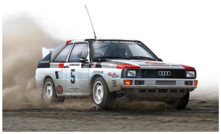 Product 1:24 | NuNu Model Kit PN24023 | Audi Quattro S1 1986 #5 - J.Buffam - N.Wilson