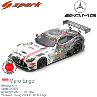 Product 1:43 | Spark SG975 | Mercedes AMG GT3 DTM | Winward Racing 2024 #130 - M.Engel